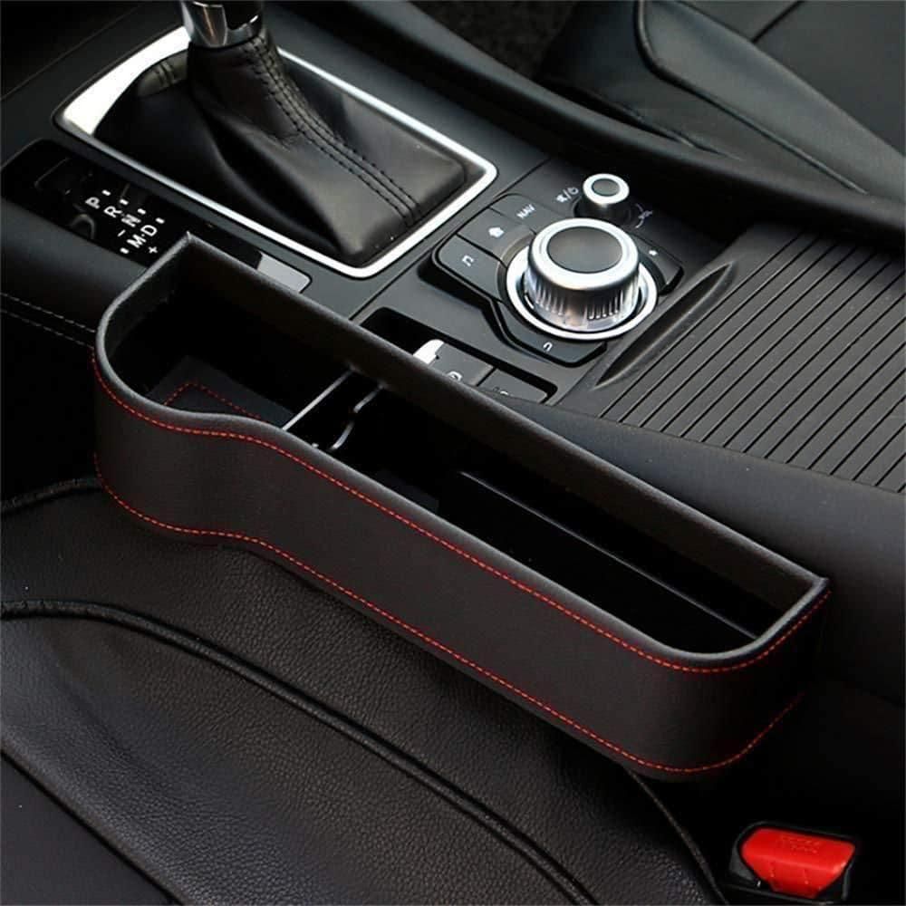 PU Leather Car Console Side Organizer