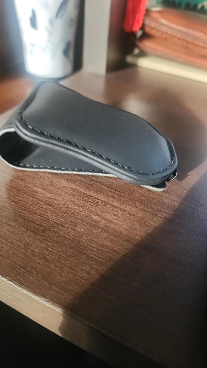 Leather Car Visor Sunglass Holder