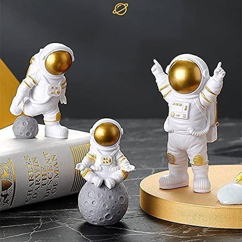 Astronaut Spaceman Statue Set of 3