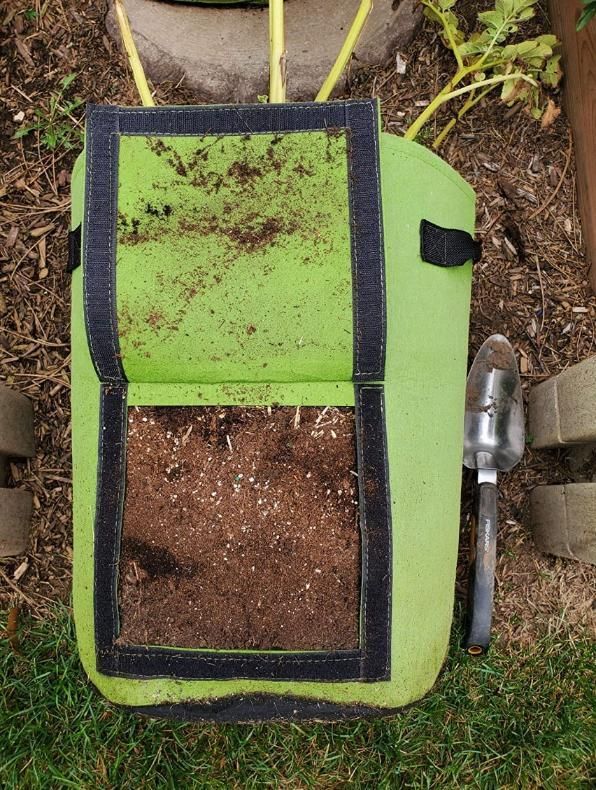 Grow Bag with Harvest Window for Root Vegetables