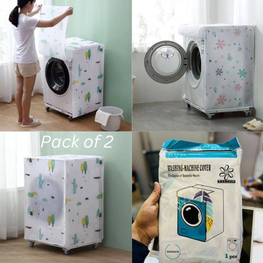 Folding Washing Machine Cover Pack of 2
