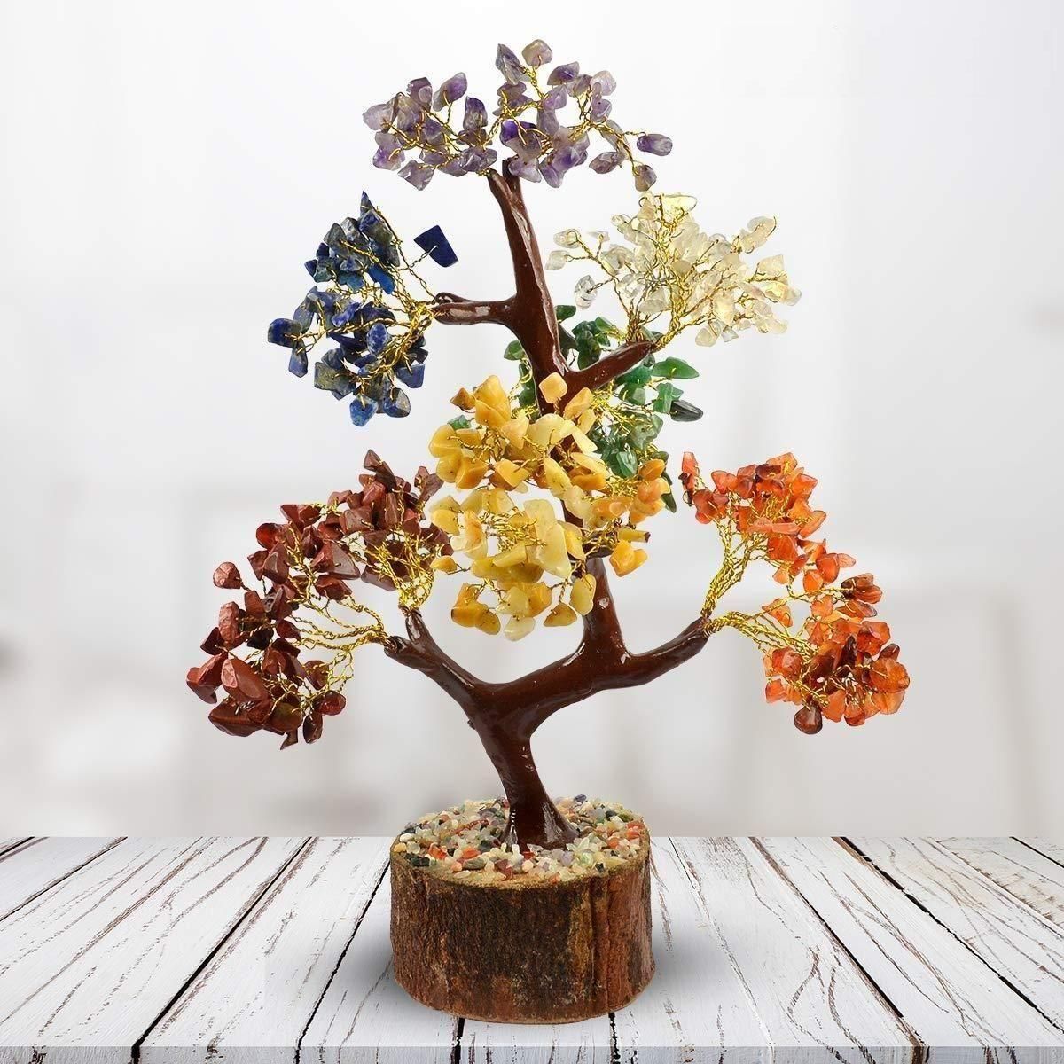 7 Chakra Gemstone Crystal Tree