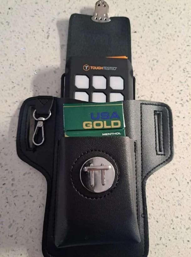 PU Leather Mobile Pouch with Belt Loop