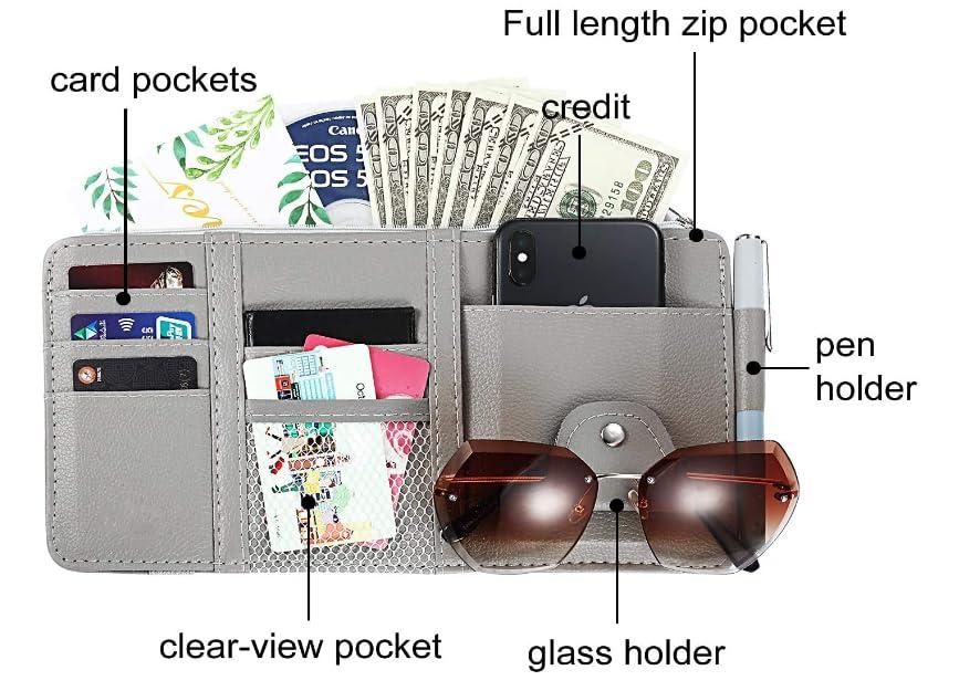 Car Sun Visor Storage Pouch
