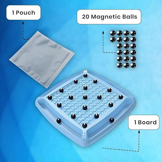 Magnetic Chess Game with 20 Steel Balls