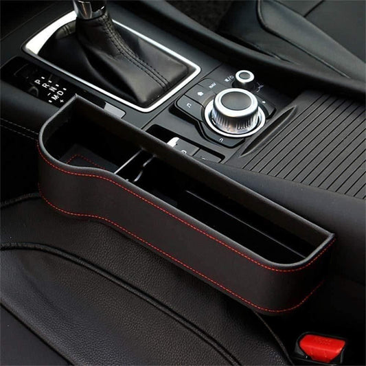 PU Leather Car Console Side Organizer