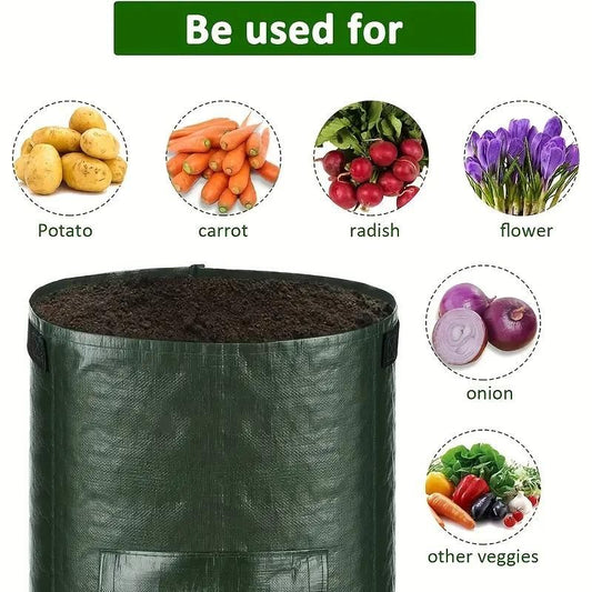 Grow Bag with Harvest Window for Root Vegetables