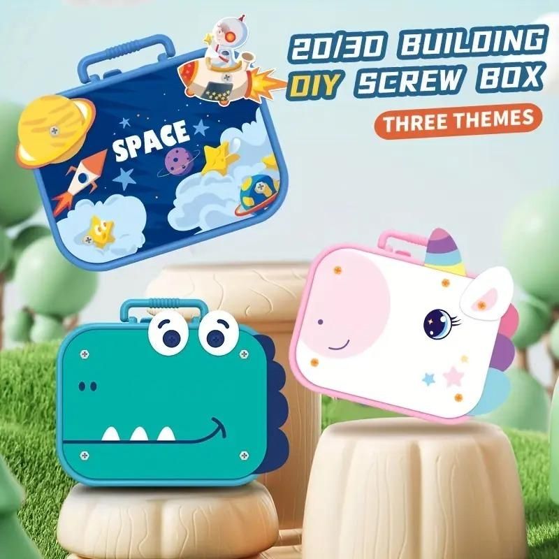 Screw Drill Puzzle Box for Kid's