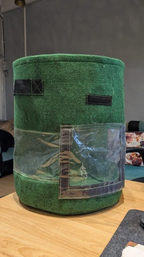 Grow Bag with Harvest Window for Root Vegetables