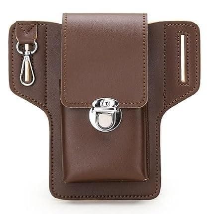 PU Leather Mobile Pouch with Belt Loop