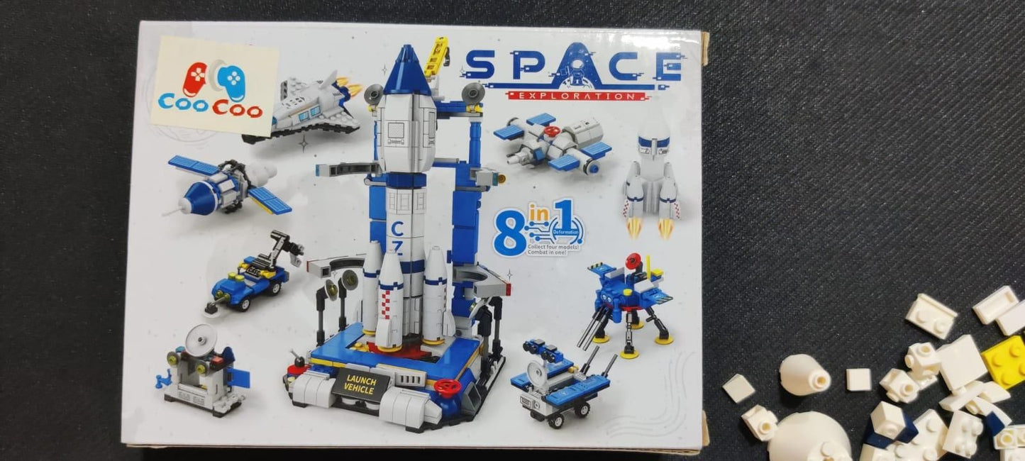 8 in 1 Spacecraft Building Blocks