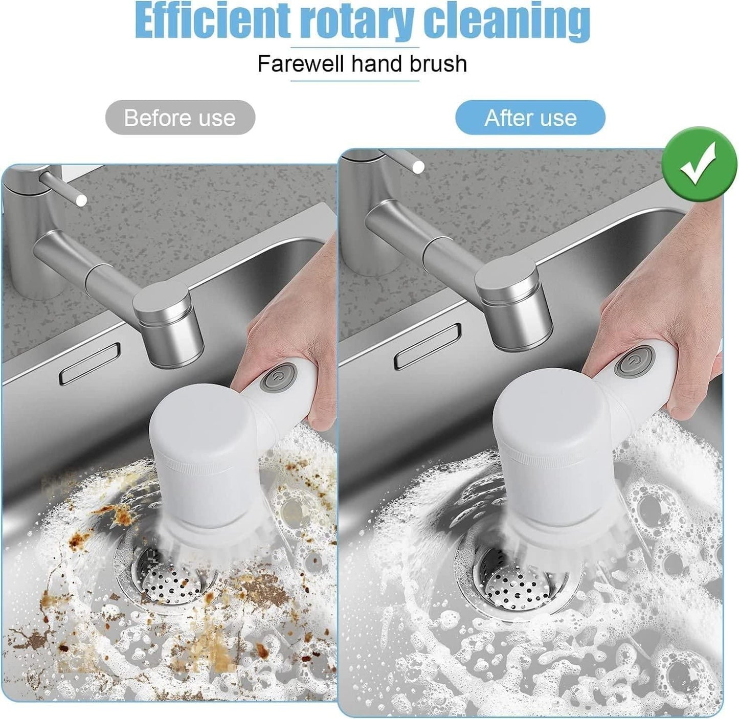 5 in 1 Cleaning Brush with Charging Cord