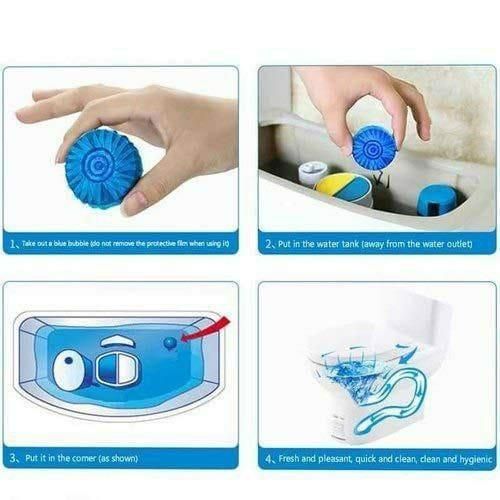 Toilet Deodorizer Bathroom Cleaner Tablet Pack of 1 (10pc)