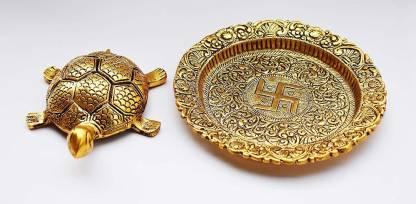 Tortoise on Glass Plate Vastu Yantra