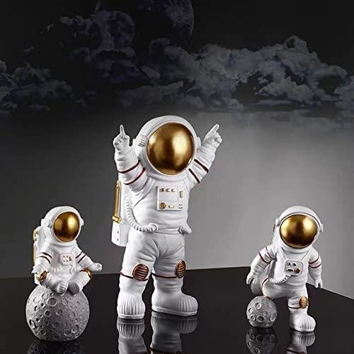 Astronaut Spaceman Statue Set of 3