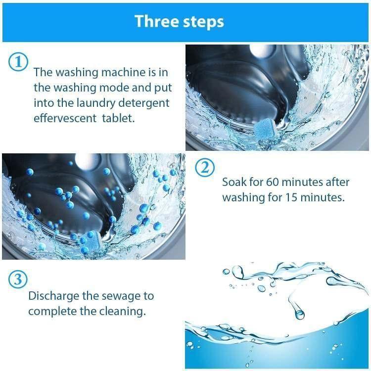 Washing Machine Cleaner Effervescent Tablet (Pack of 10)