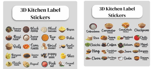 Kitchen Jar Label Stickers